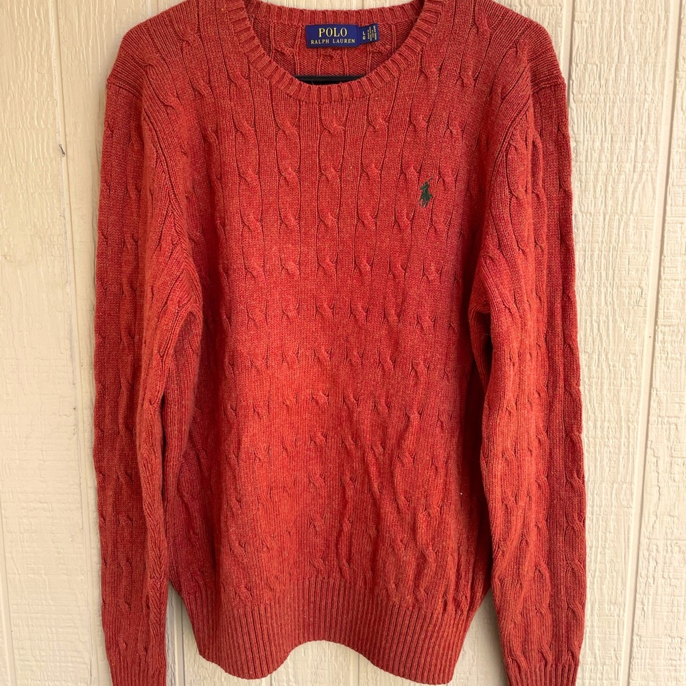 Polo Ralph Lauren burnt orange crew neck size L